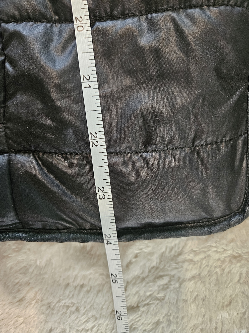 Black Quilted Hooded Puffer Jacket Size S Streetwear Casual Athleisure Spring - Picture 5 of 7